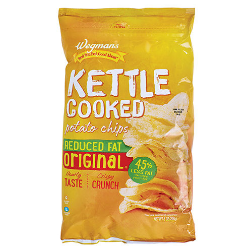 Wegmans Reduced Fat Original Kettle Cooked Potato Chips 8 Oz