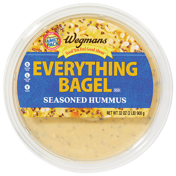 Wegmans Everything Bagel Seasoned Hummus Family Pack 32 oz
