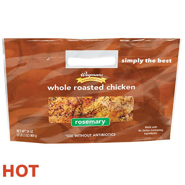 Wegmans Rosemary Roasted Chicken Hot 34 oz