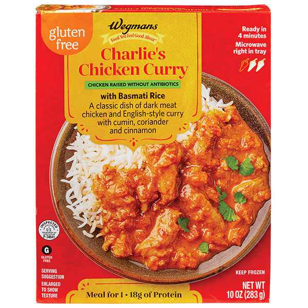 Wegmans Charlie's Chicken Curry with Basmati Rice 10 Oz