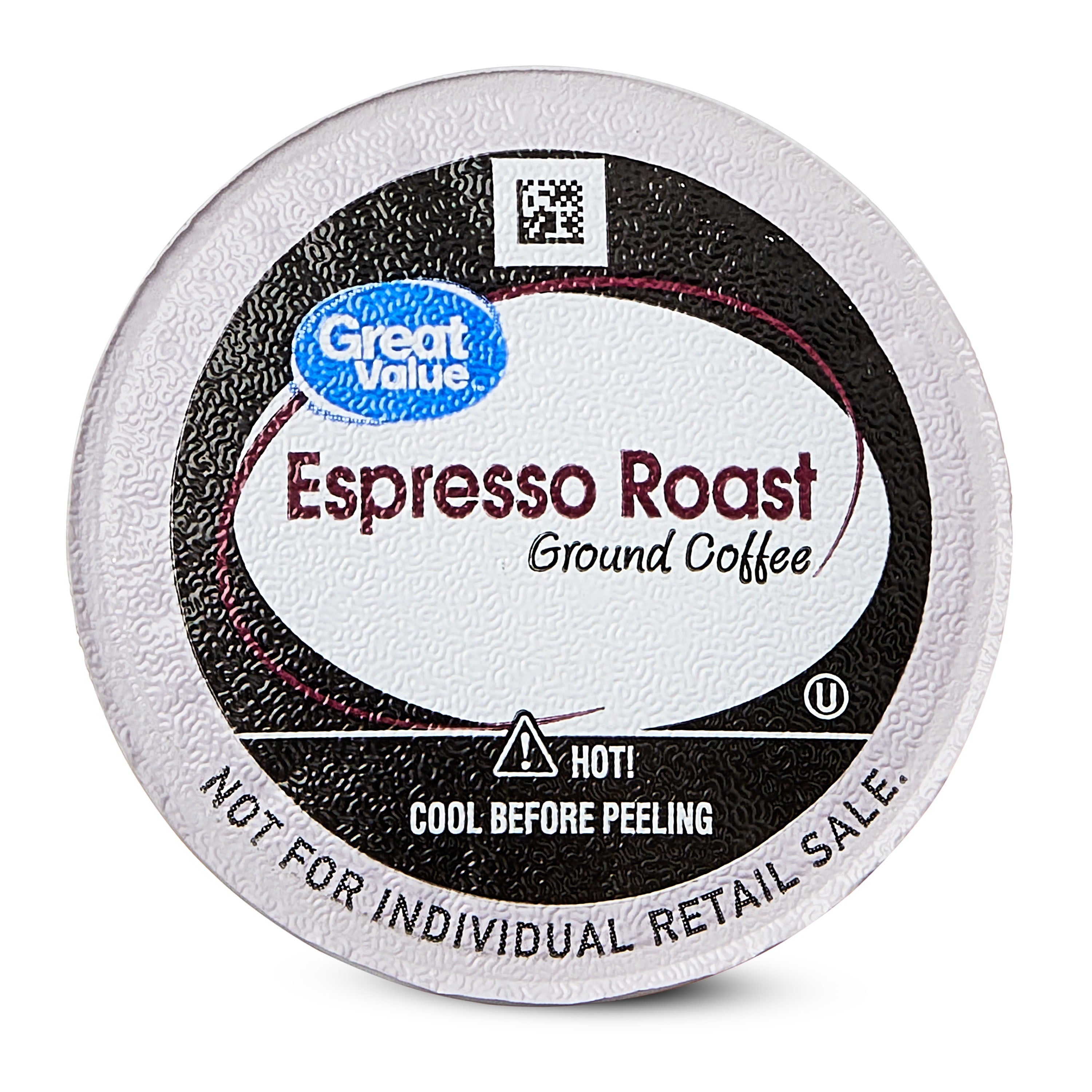 Great Value Espresso Dark Roast Single Serve Coffee Pods 12 Count