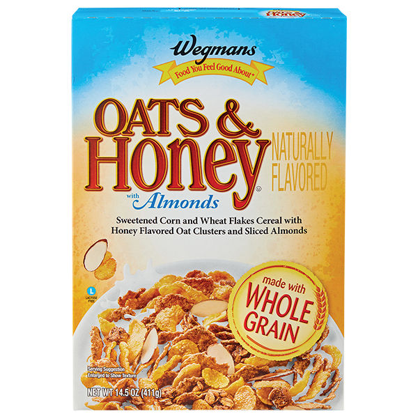 Wegmans Oats & Honey with Almonds Cereal 14.5 oz