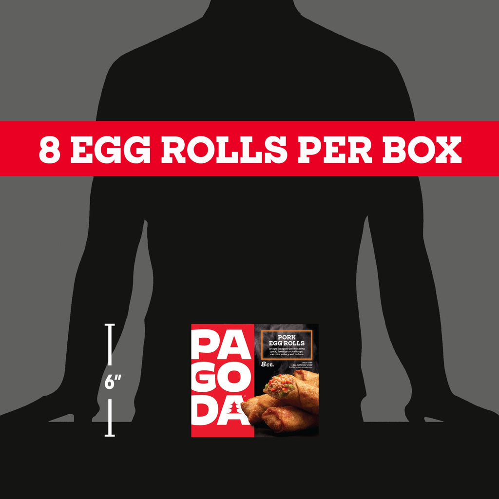 Pagoda Frozen Crunchy Crispy Pork Egg Rolls 22 Oz
