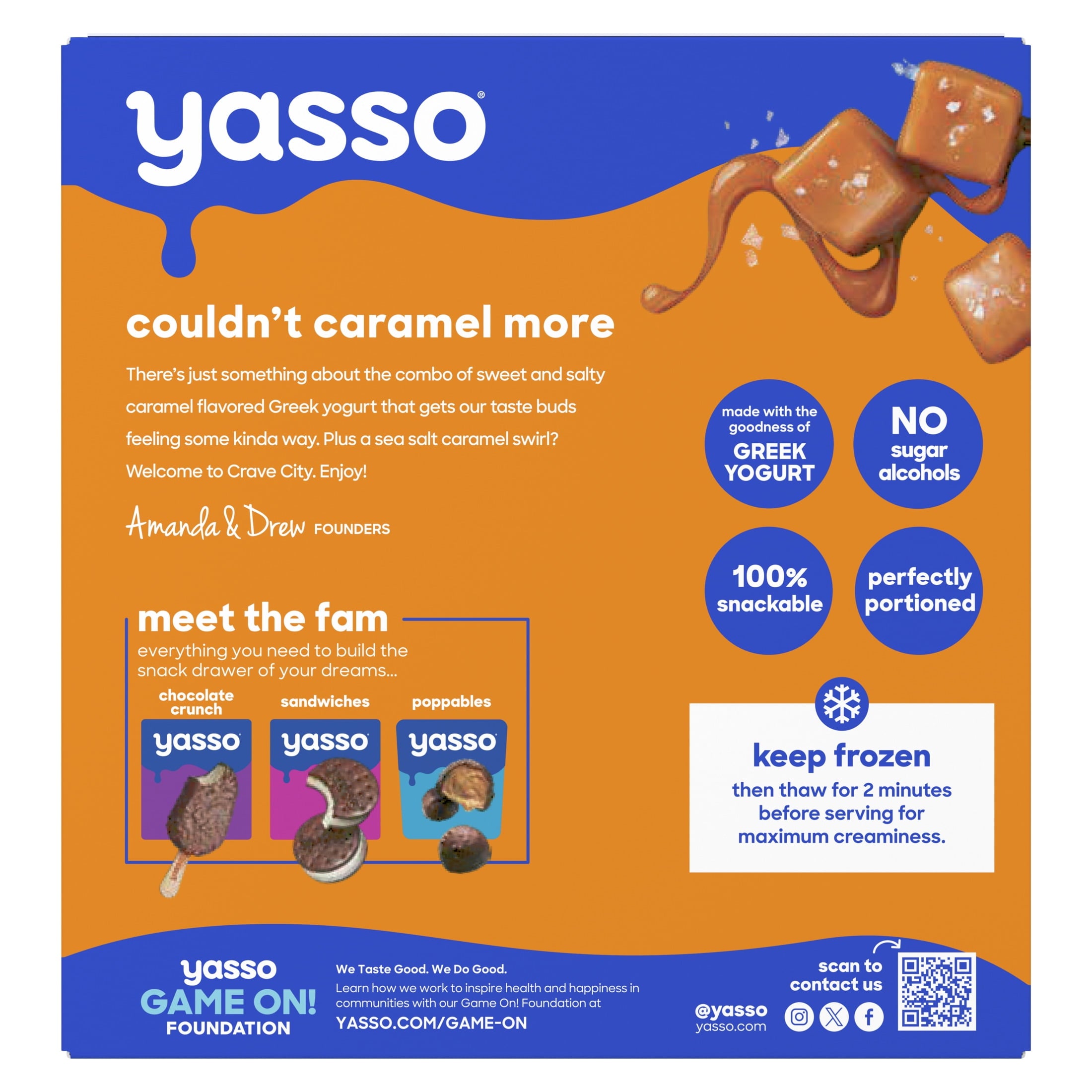 Yasso Sea Salt Caramel Frozen Greek Yogurt Bars 4 Count 14 Fl Oz