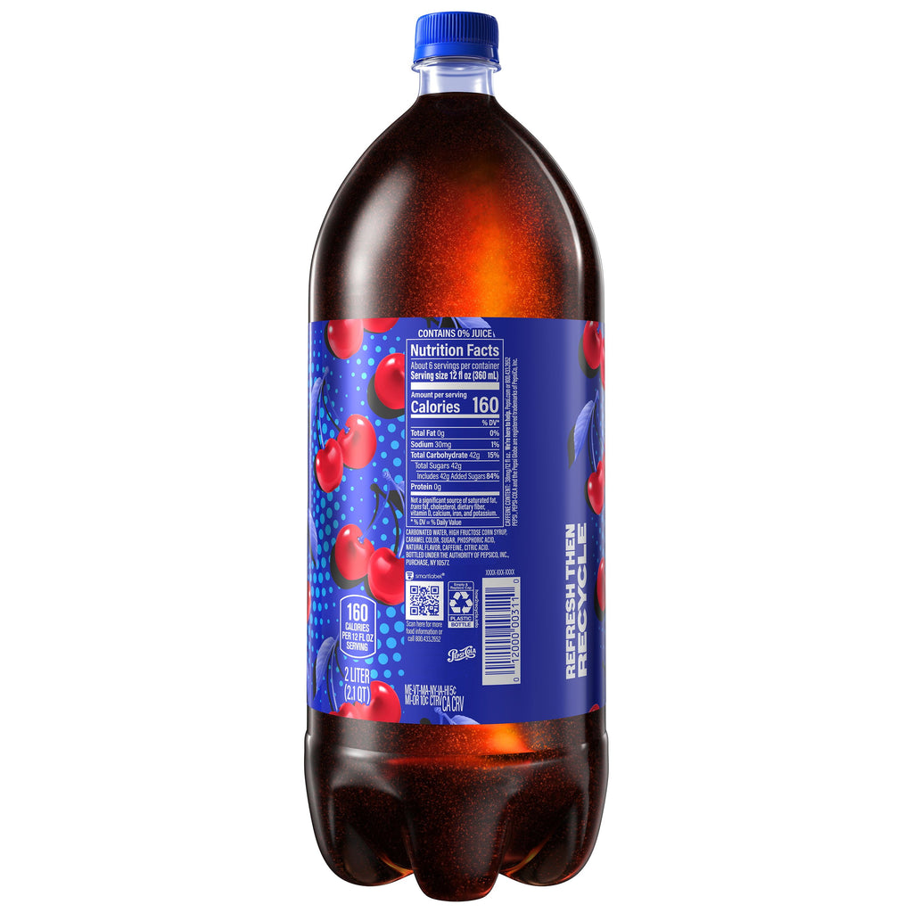 Pepsi Wild Cherry Soda Pop 2 Liter Bottle
