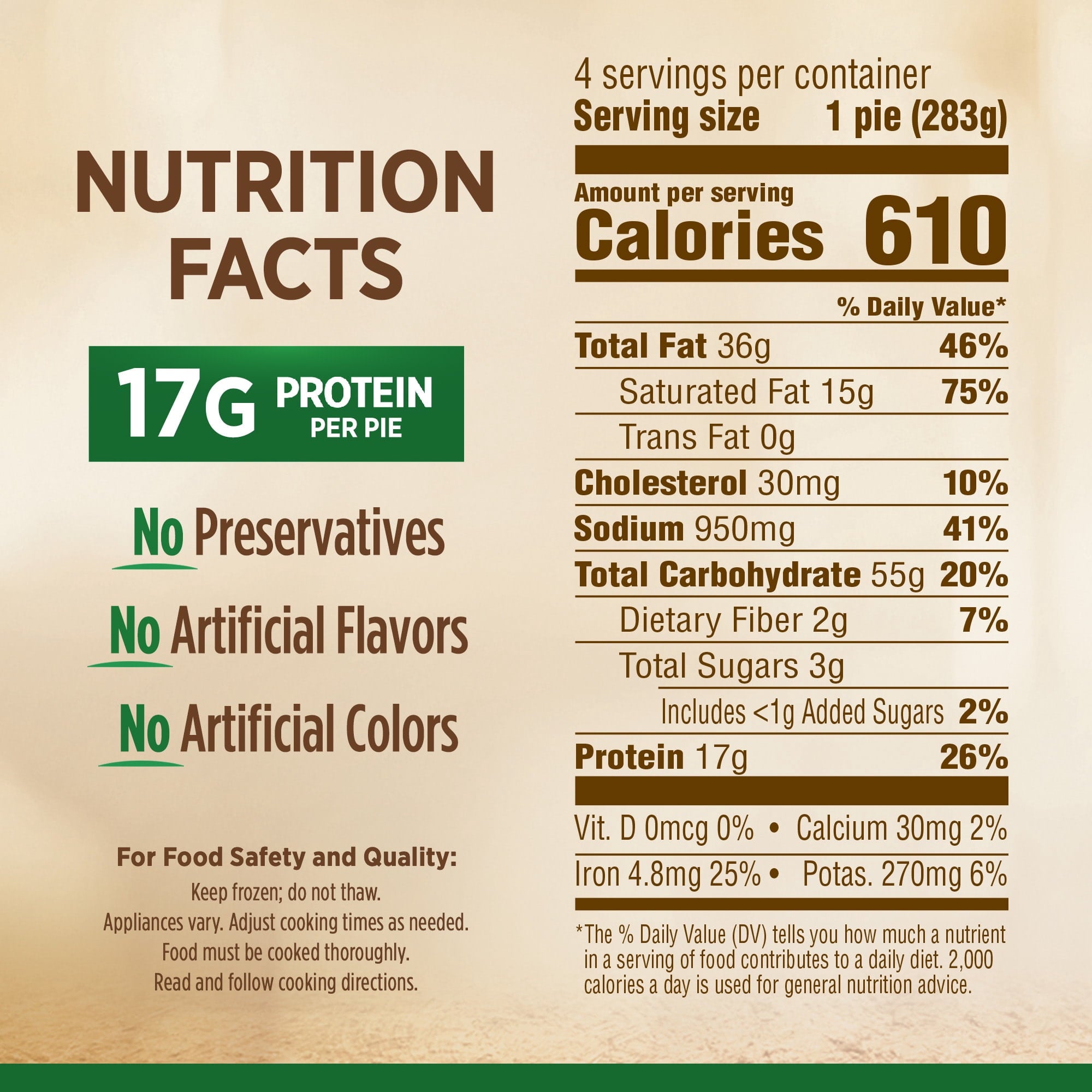 Marie Callender's Chicken Pot Pie Frozen Meal 10 Oz 4 Count