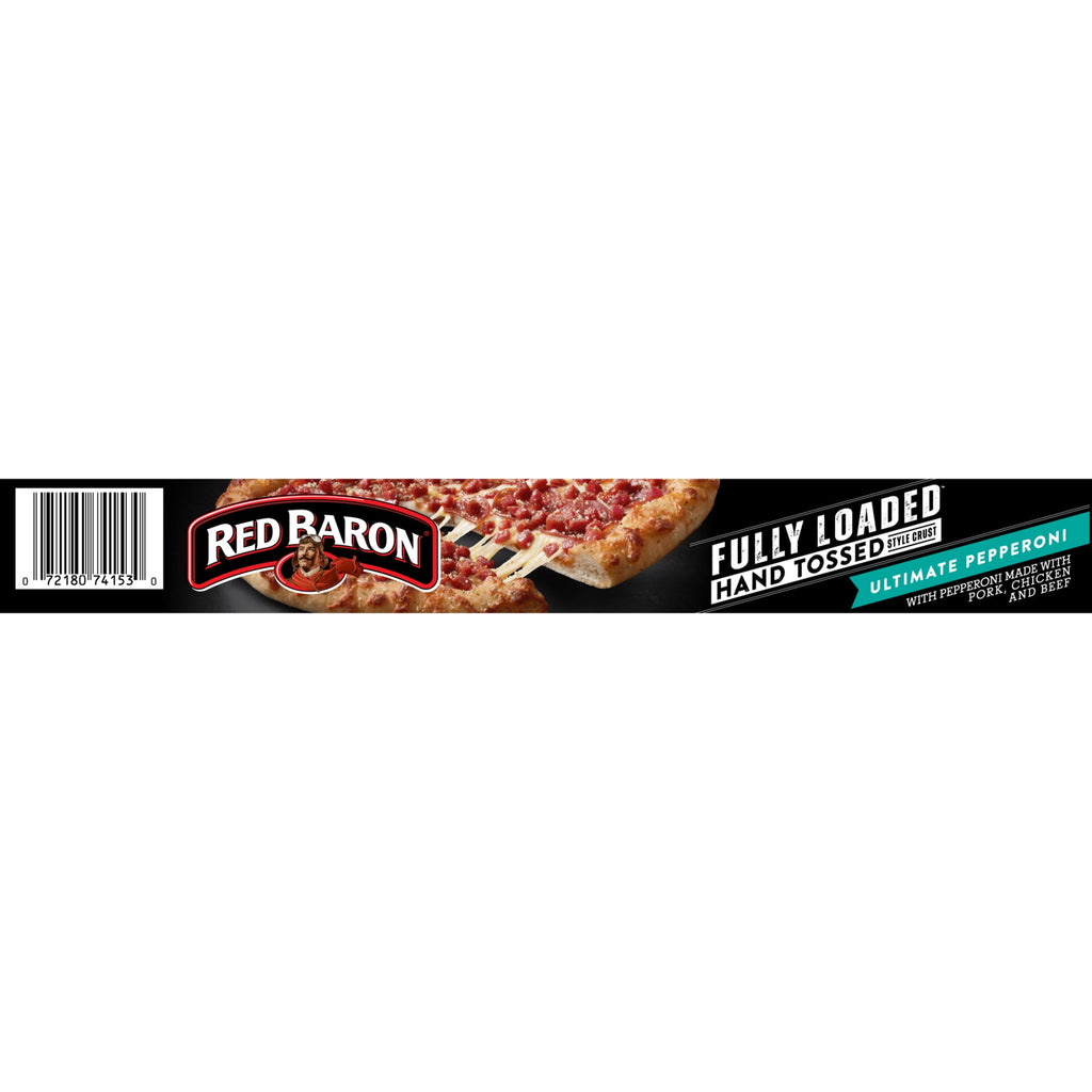 Red Baron Fully Loaded Hand Tossed Pepperoni Frozen Pizza 28.75 Oz