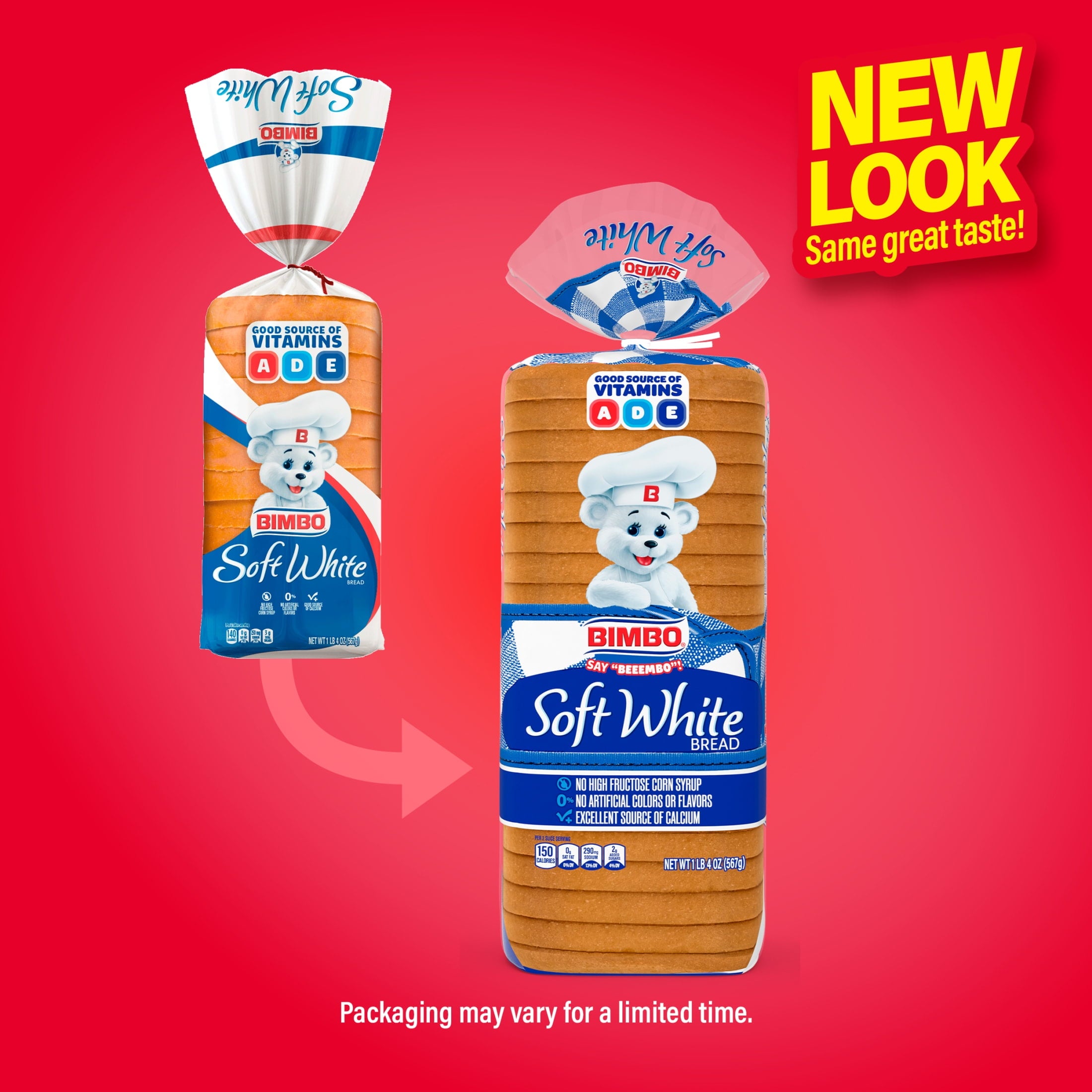 Soft White Bread 20 Oz Bag Bimbo