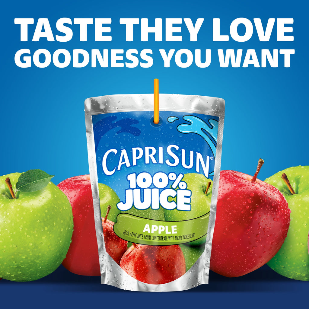 Capri Sun 100% Apple Juice From Concentrate Pulp-Free 6 fl oz 10 Pack
