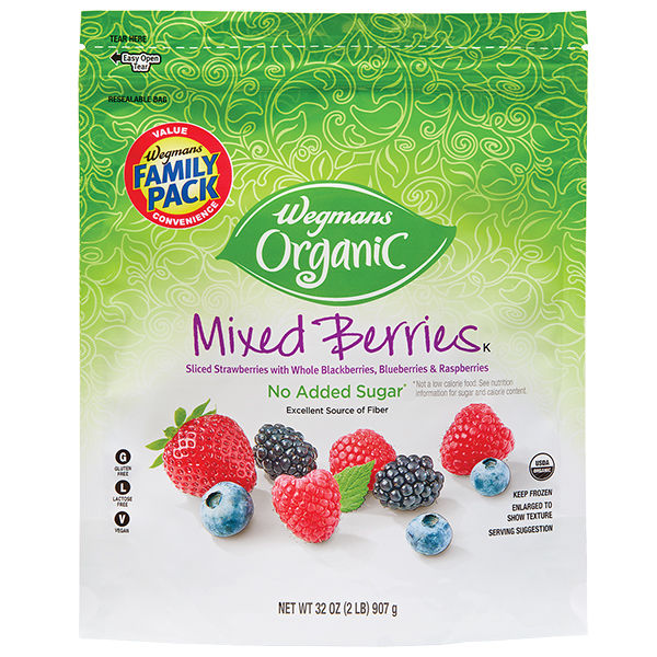 Wegmans Organic Frozen Mixed Berries Family Pack 32 oz