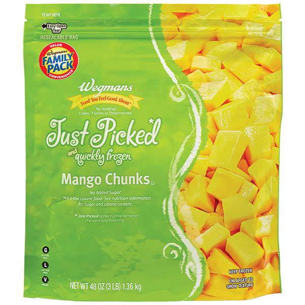 Wegmans Frozen Mango Chunks Family Pack 48 oz