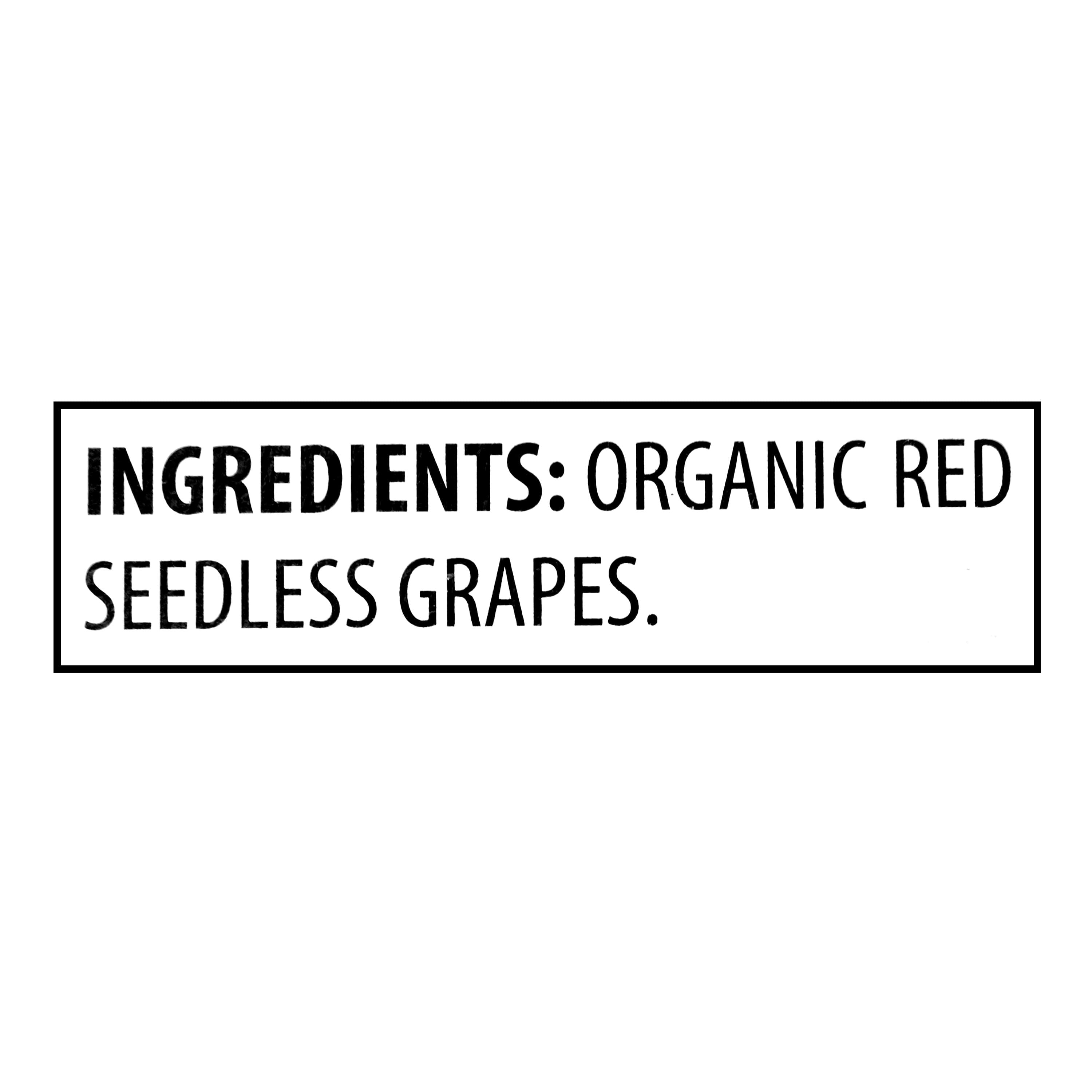 Fresh Organic Red Seedless Grapes 2 Lb