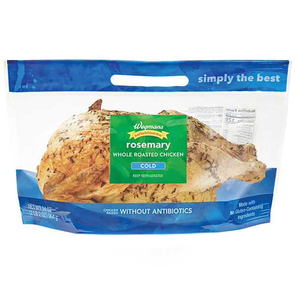Wegmans Roasted Rosemary Chicken Cold 34 oz
