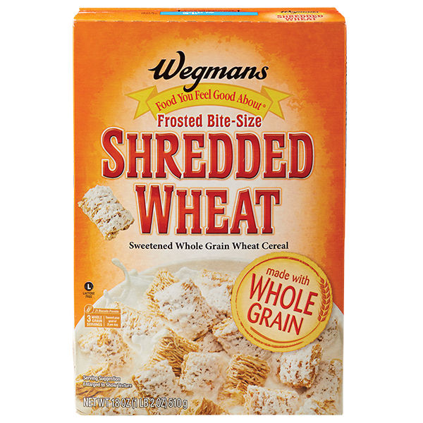 Wegmans Frosted Bite-Size Shredded Wheat Cereal 18 oz