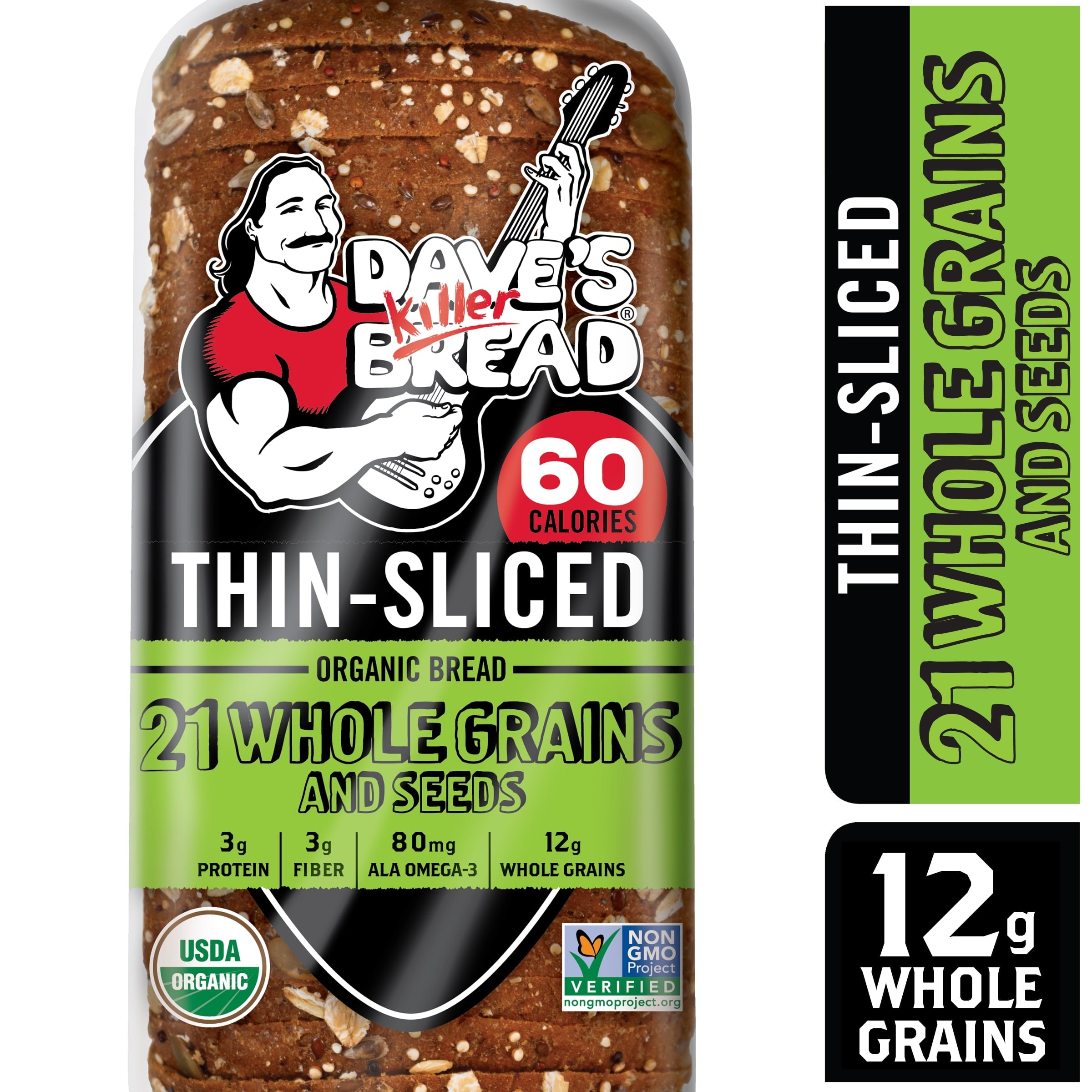 Organic Thin Sliced 21 Whole Grains and Seeds Bread 20.5 Oz