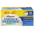 Wegmans Strong & Flexible Ocean Breeze Tall Kitchen Drawstring Bags Odor Guard 13 Gallon 50 Count