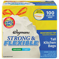 Wegmans Strong & Flexible Ocean Breeze Scent Tall Kitchen Drawstring Bags 13 Gallon 100 Count
