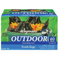 Wegmans Outdoor Flap Tie Trash Bags 33 Gallon 60 Count