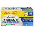 Wegmans Strong & Flexible Lavender Scent Tall Kitchen Drawstring Bags 13 Gallon 50 Count