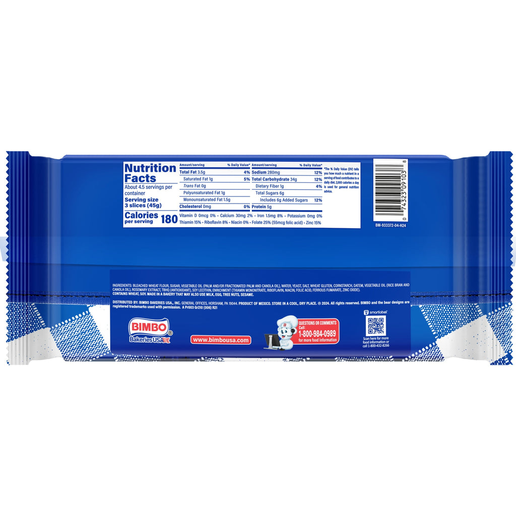 Pan Tostado Classic White Toasted Bread 7.41 Oz 14 Count Bimbo