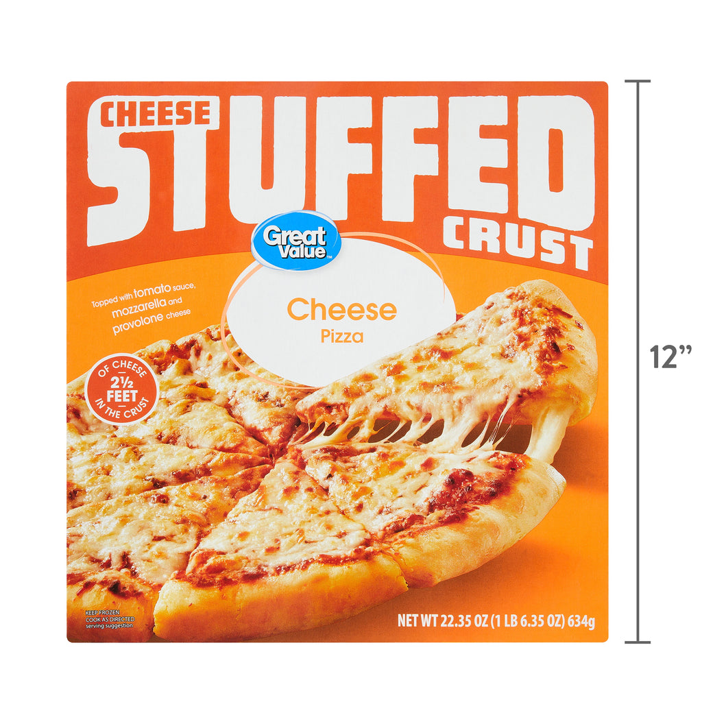 Great Value Stuffed Crust Cheese Frozen Pizza 22.35 Oz