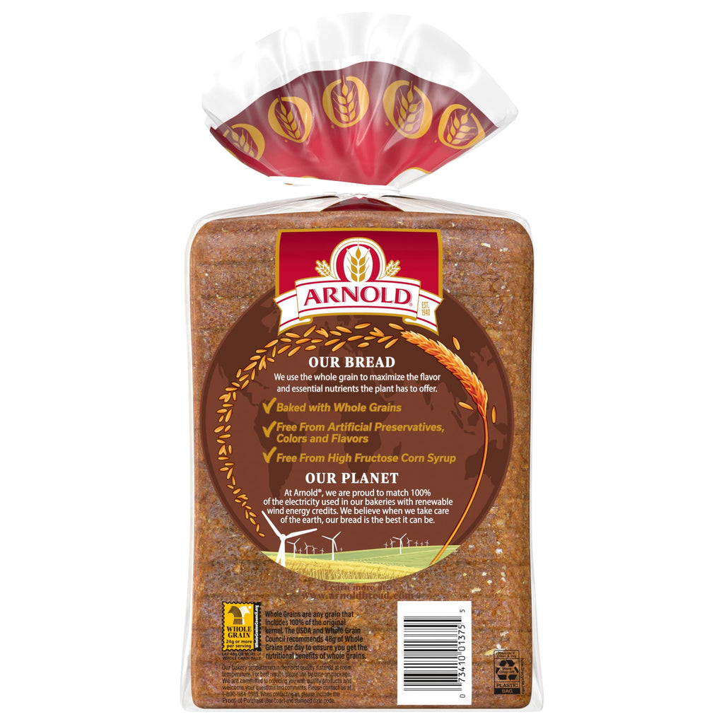 Whole Grains 100% Whole Wheat Bread 24 Oz