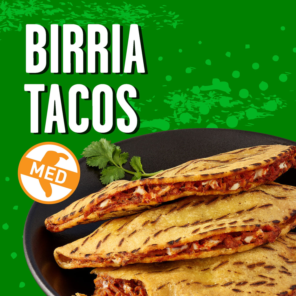 Tapatío Birria Tacos Beef Frozen Mexican Food 6 Oz