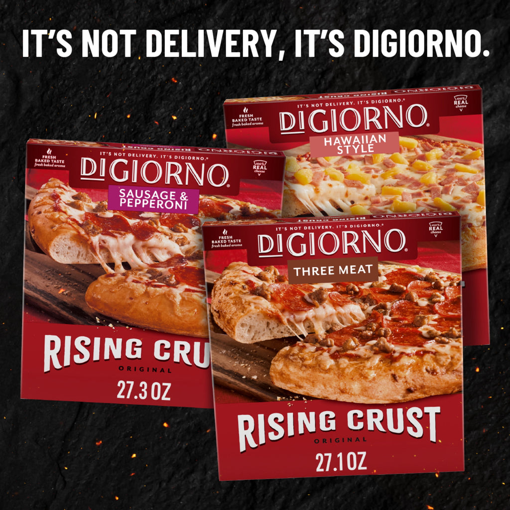 DiGiorno Rising Crust Three Meat Frozen Pizza 27.1 Oz