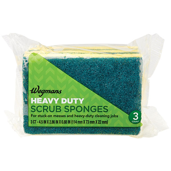 Wegmans Heavy Duty Scrub Sponges 3 Pack