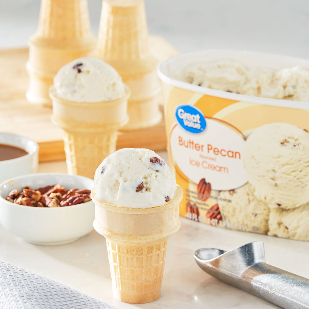 Great Value Butter Pecan Ice Cream 48 Fl Oz