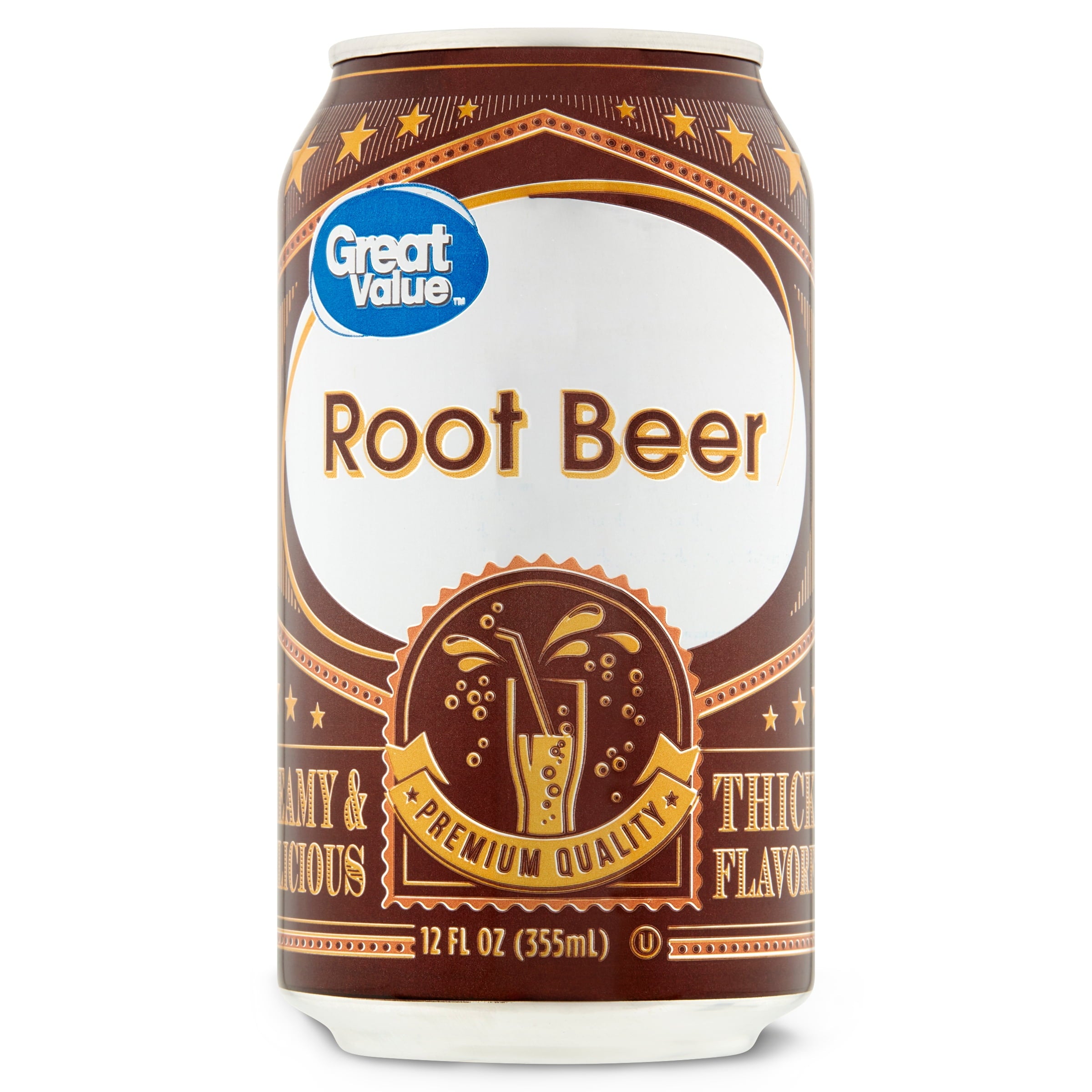 Great Value Root Beer Soda Pop Bottle 2 L