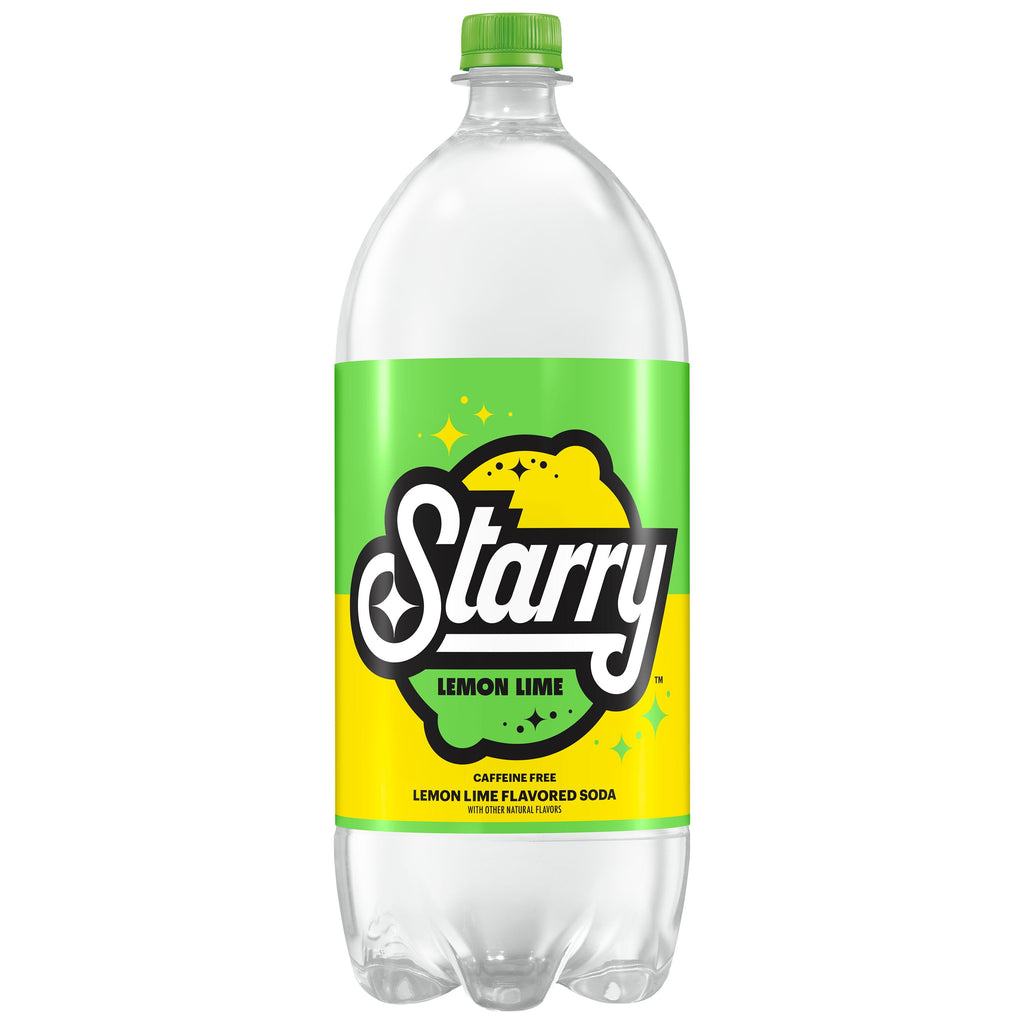 Starry Zero Sugar Lemon Lime Soda Pop Bottle 2 Liter