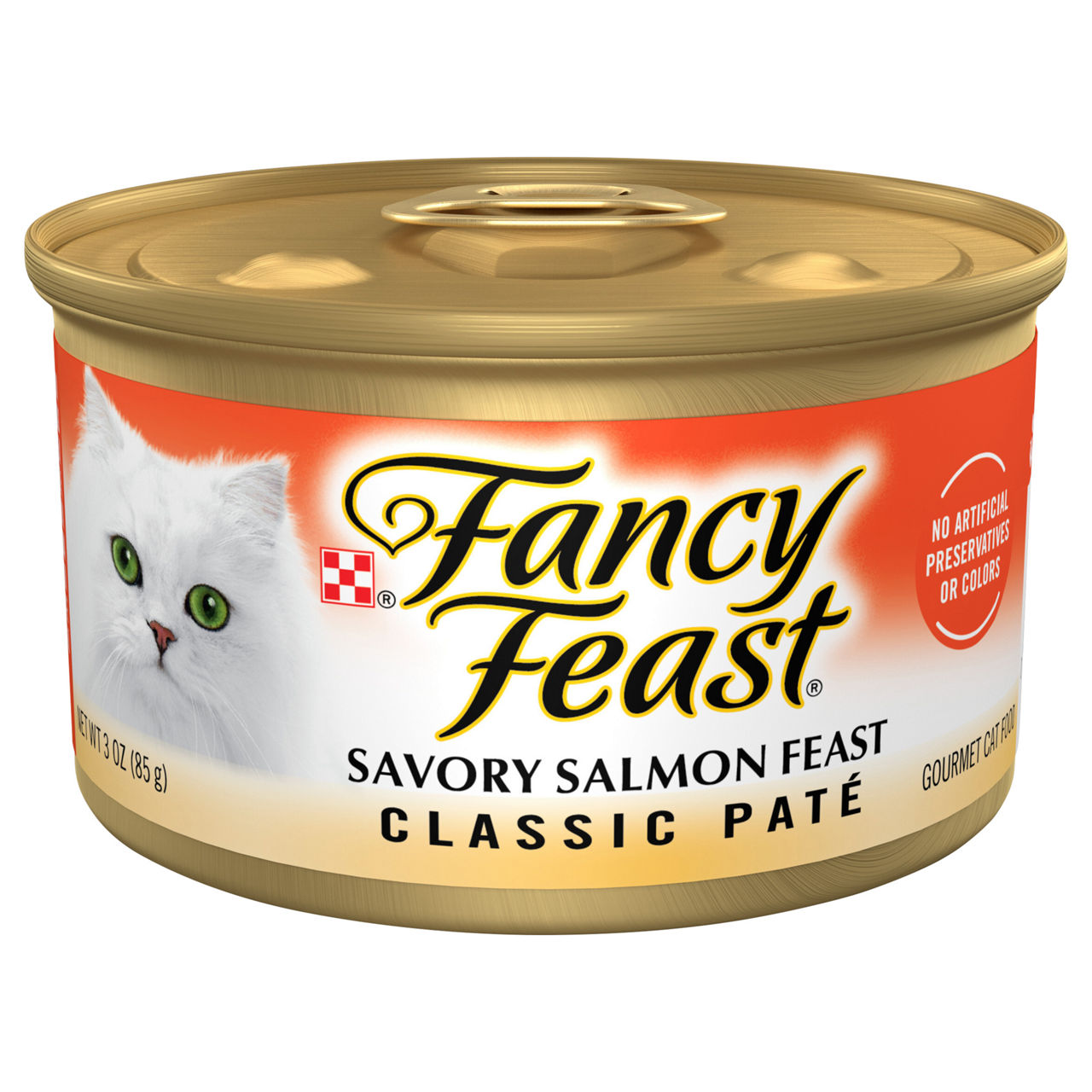 Fancy Feast Classic Pate Savory Salmon Feast Cat Food 3 oz