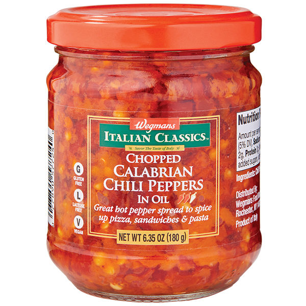 Wegmans Italian Classics Chopped Calabrian Chili Peppers in Oil 6.7 oz