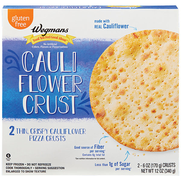 Wegmans Frozen Cauliflower Pizza Crust 2 Pack 12 oz
