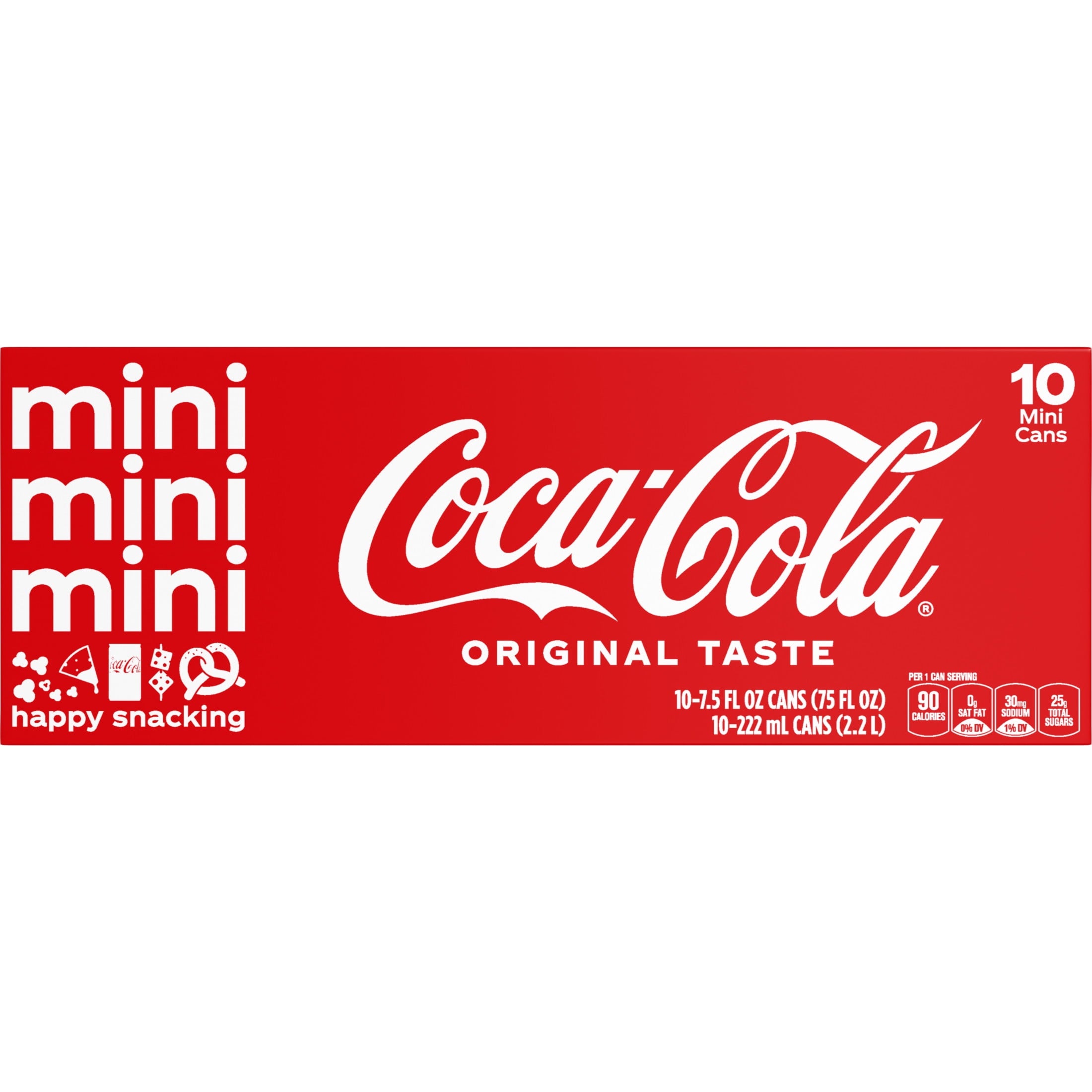 Soda Pop Fridge Pack Mini Cans 7.5 Fl Oz 10 Pack Coca-Cola