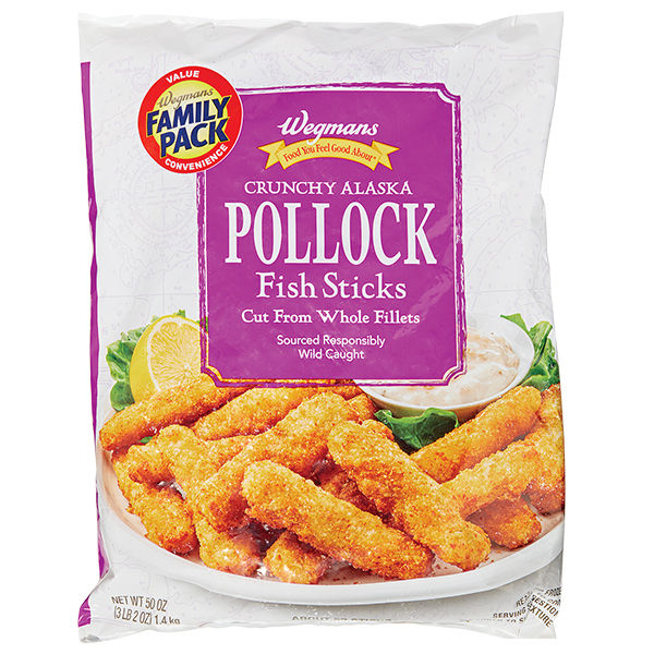 Wegmans Crunchy Pollock Fish Sticks Family Pack 50 Oz
