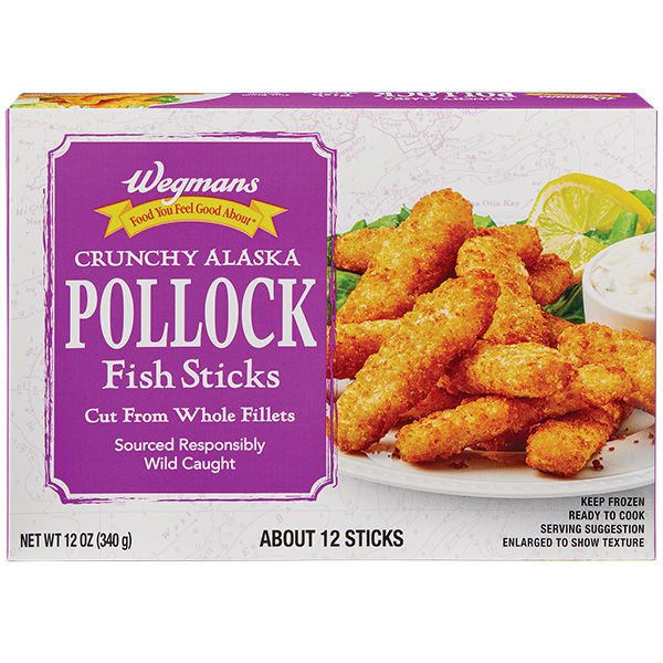 Wegmans Crunchy Alaska Pollock Fish Sticks 16 Oz