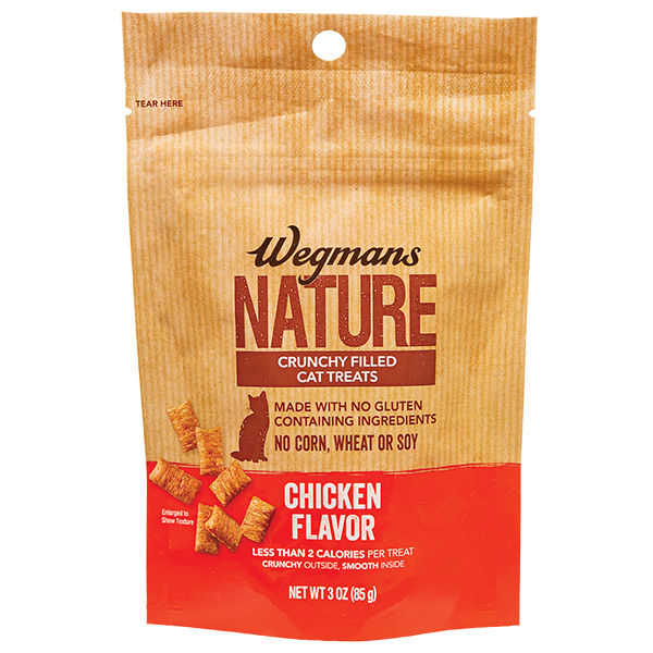 Wegmans Nature Chicken Flavor Crunchy Filled Cat Treats