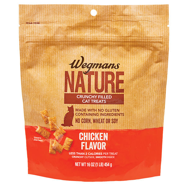 Wegmans Nature Chicken Flavor Crunchy Filled Cat Treats