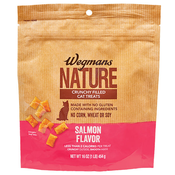 Wegmans Salmon Flavor Crunchy Filled Cat Treats