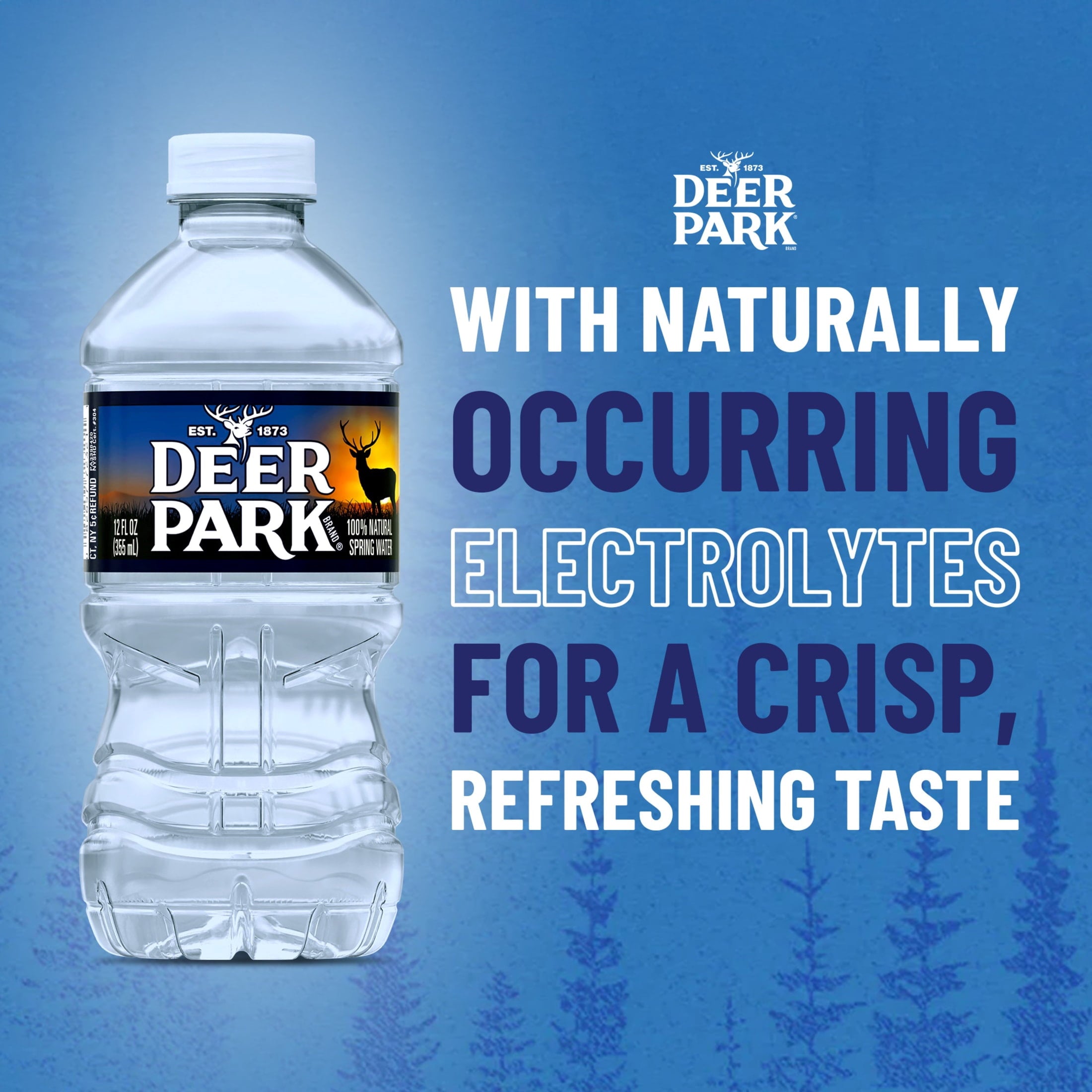 Deer Park Spring Water 12 fl oz Plastic Bottles 12 Pack