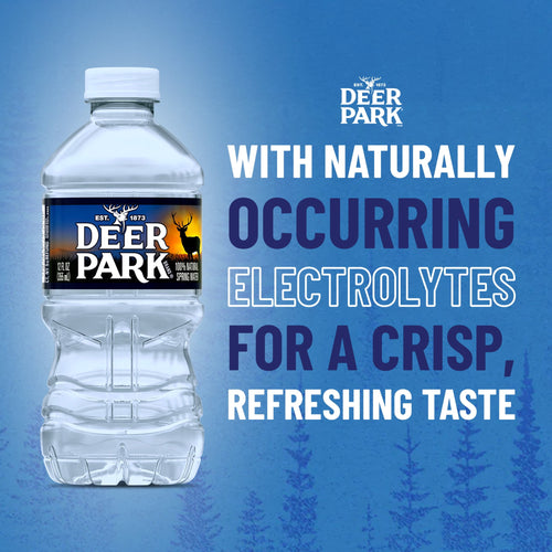 Deer Park Spring Water 12 fl oz Plastic Bottles 12 Pack