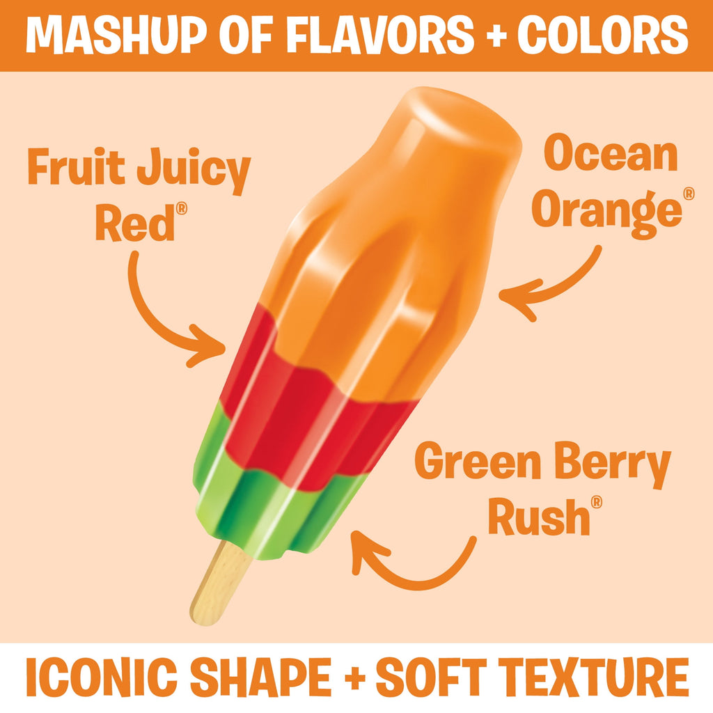 Bomb Pop Hawaiian Punch Freeze Ice Pops 12 Count 21 Fl Oz