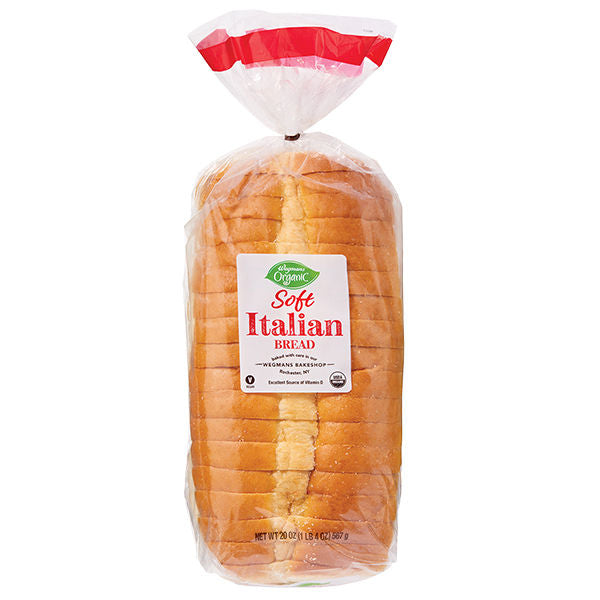 Wegmans Organic Soft Italian Bread 20 oz
