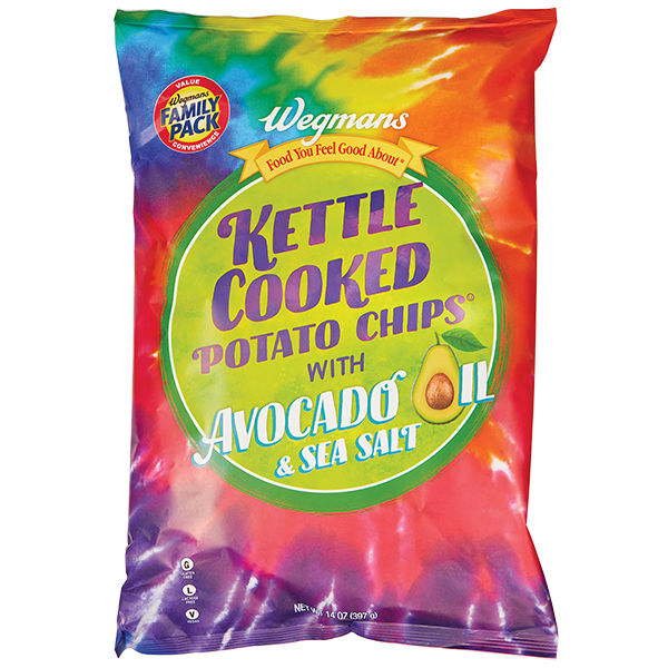 Wegmans Kettle Cooked Potato Chips with Avocado Oil & Sea Salt Family Pack 14 Oz