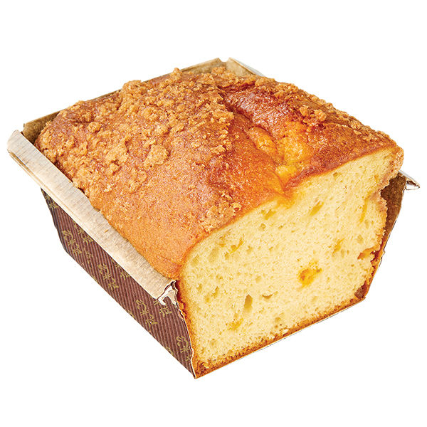 Wegmans Peach Loaf Cake Half 7 oz
