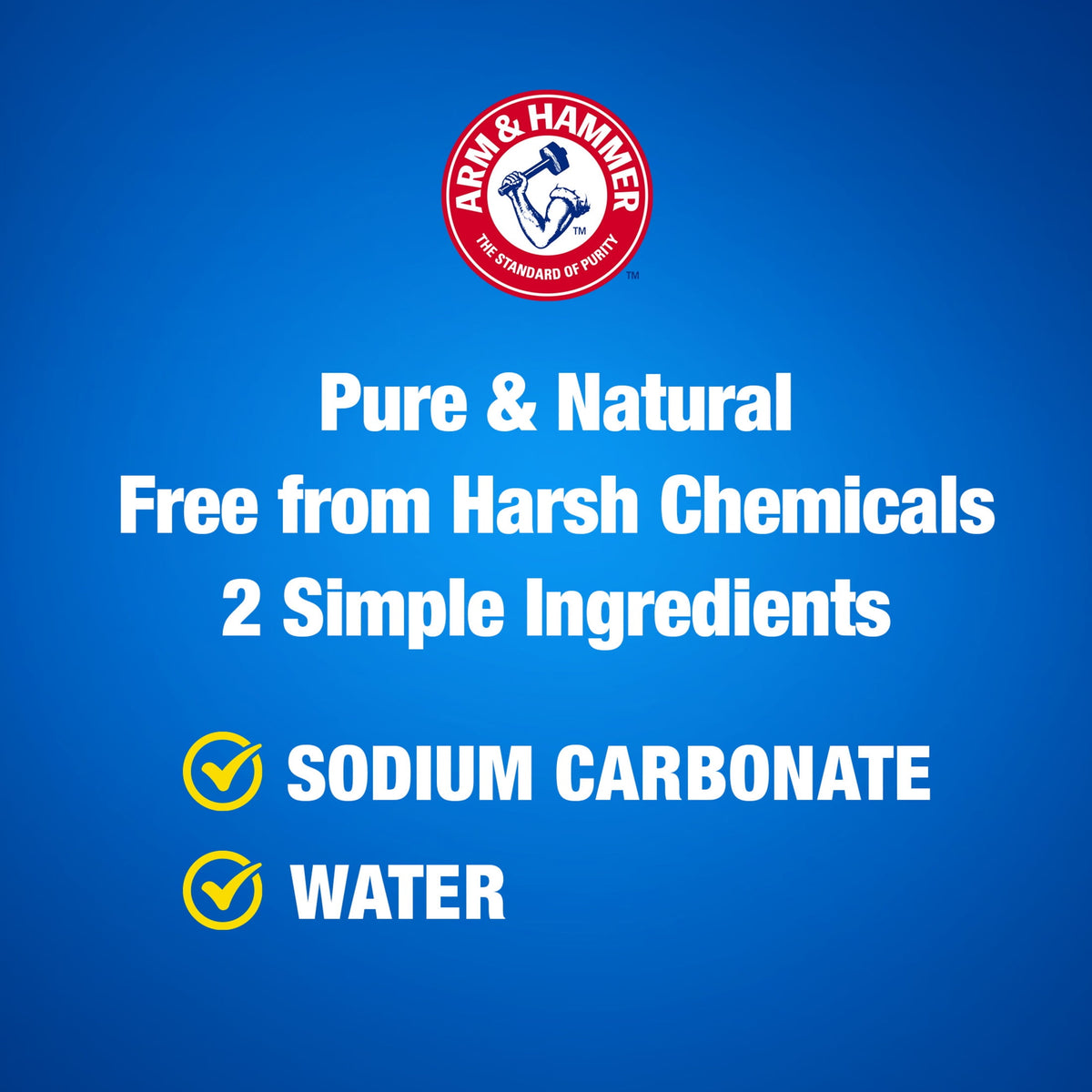 ARM & HAMMER Super Washing Soda Laundry Detergent Booster & Household Cleaner 55 oz