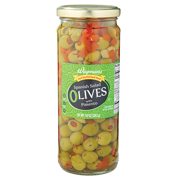 Wegmans Spanish Salad Olives Stuffed with Pimento 10 Oz