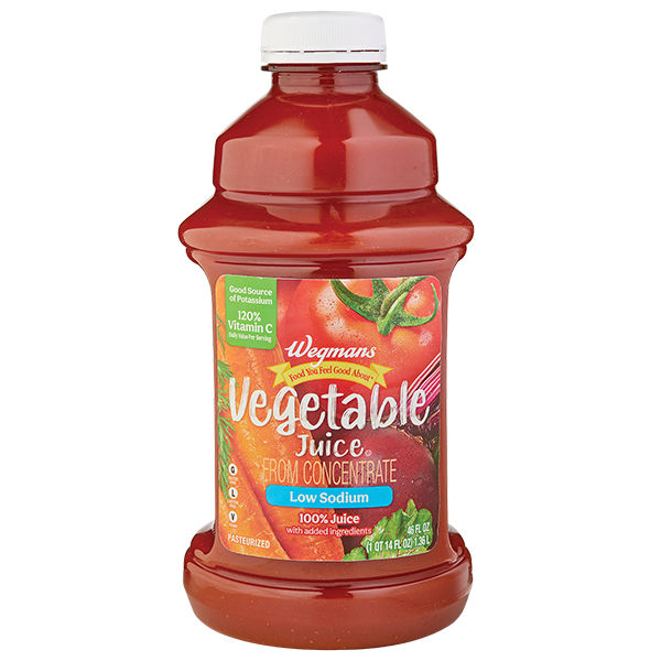 Wegmans Low Sodium Vegetable Juice 46 Fl Oz